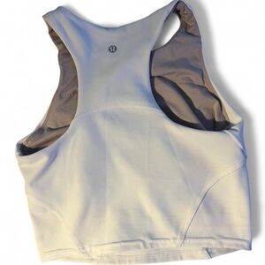lululemon athletica Cream Racerback Crop Top